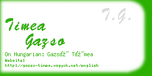 timea gazso business card